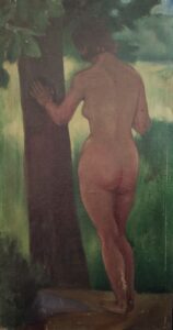 Oil painting: Lady